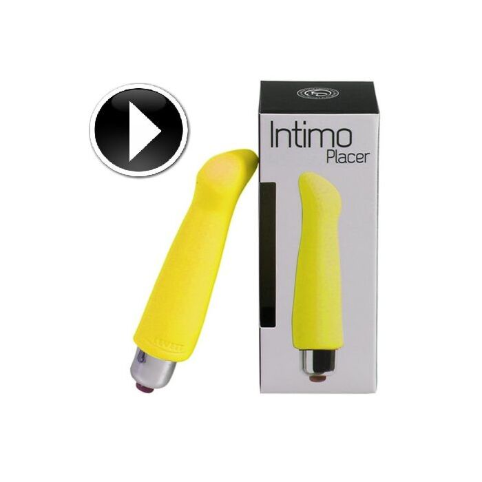 Mini vibrateur jaune plaisir intime