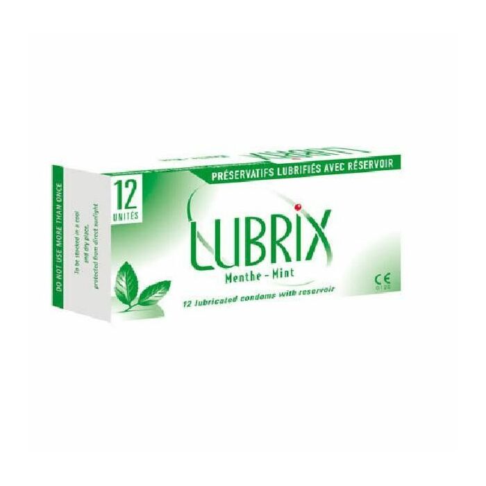 boîte Lubrix 12 unités de menthe saveur