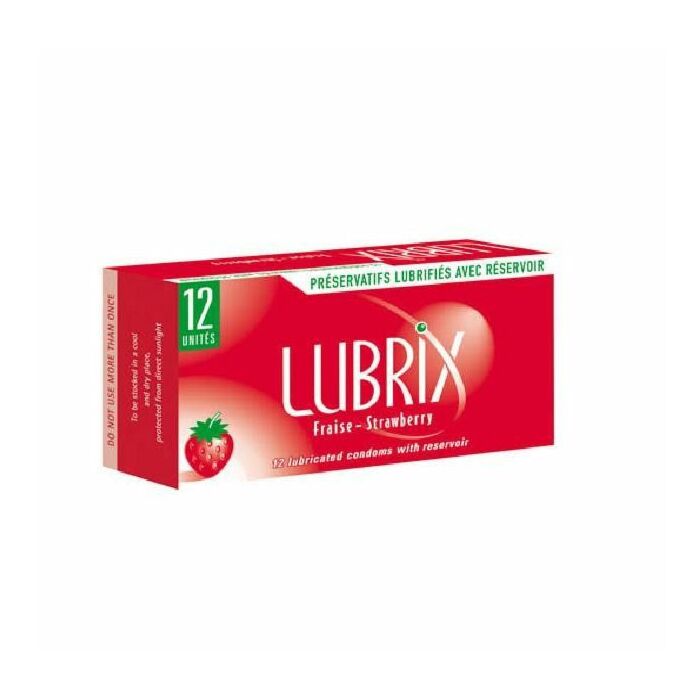 Lubrix boîte saveur de fraise 12 unités