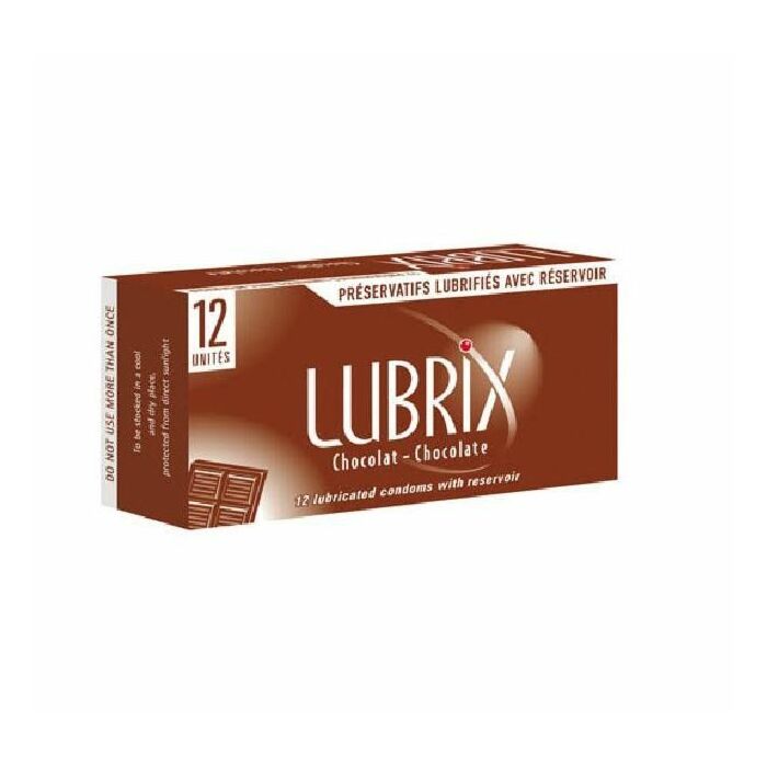 Lubrix boîte saveur de chocolat 12 unités