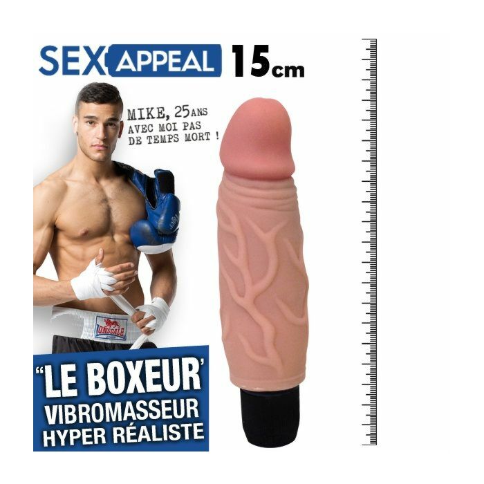 Sex-appeal 15cm vibrateur boxeur réalistico
