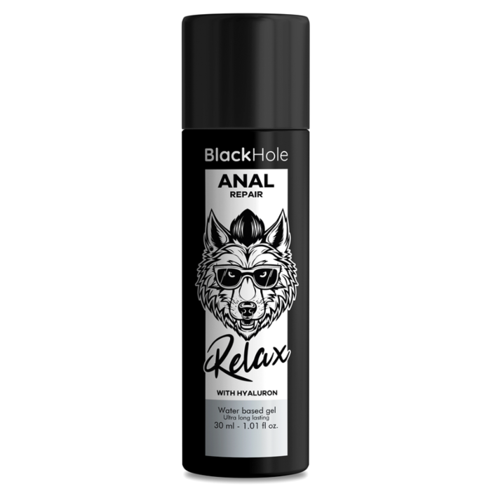 Base de Réparation Anale Black Hole à l'Eau Relax avec Hyaluron 30 ml