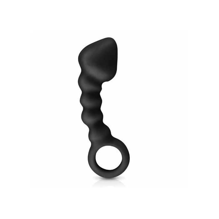 Buttplug ASSS liège 10 cm noir p-spot