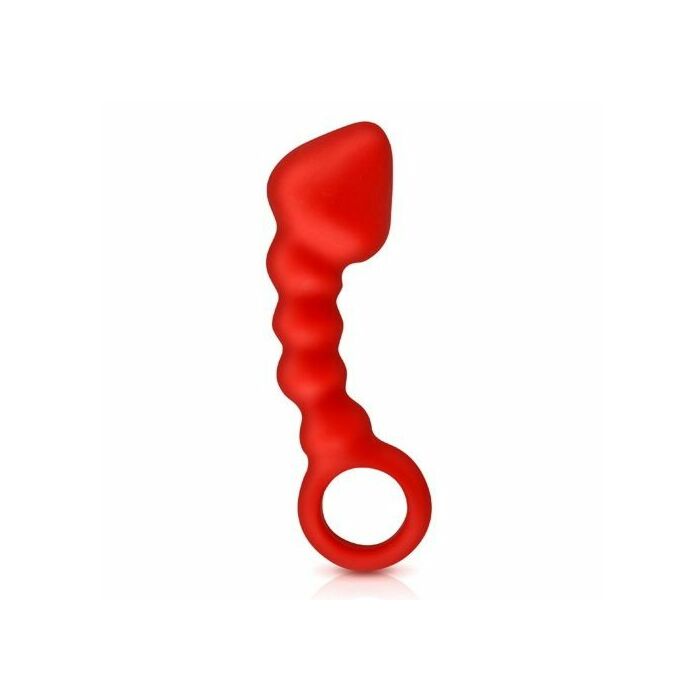 Asss Buttplug liège rouge 10 cm p-spot