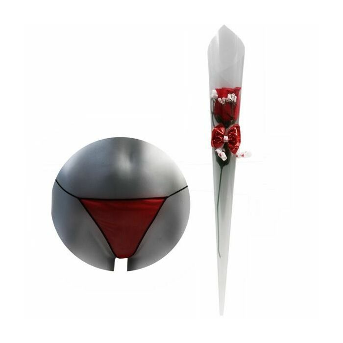 Fleur avec string rouge