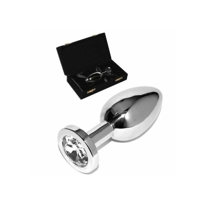 diamant Metalhard plug anal transparent petit 571cm