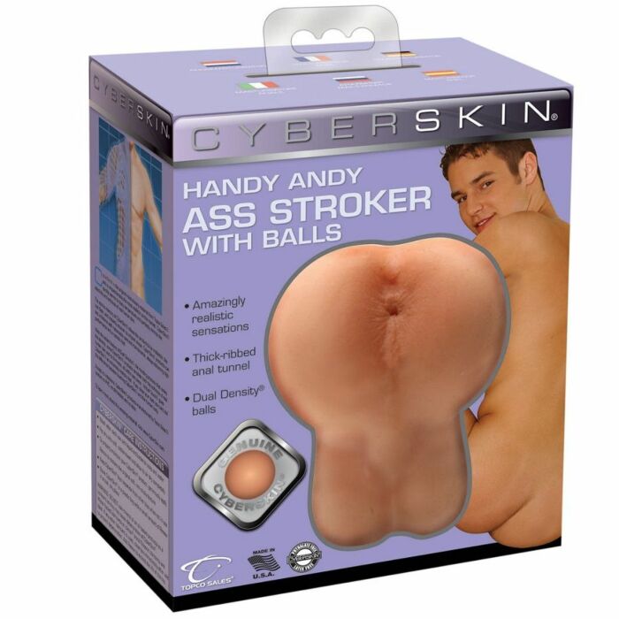 Topco anal masturbateur stroker avec testicules