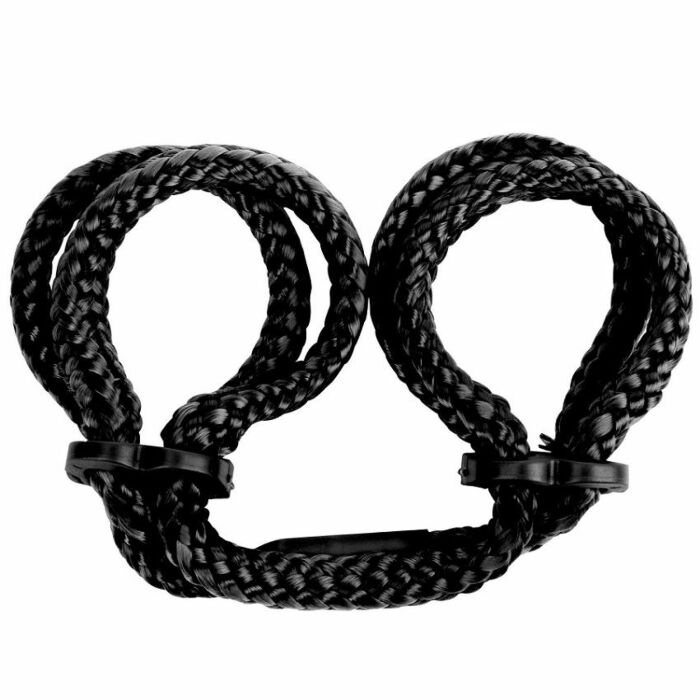 Topco soie noire livre chevilles bondage