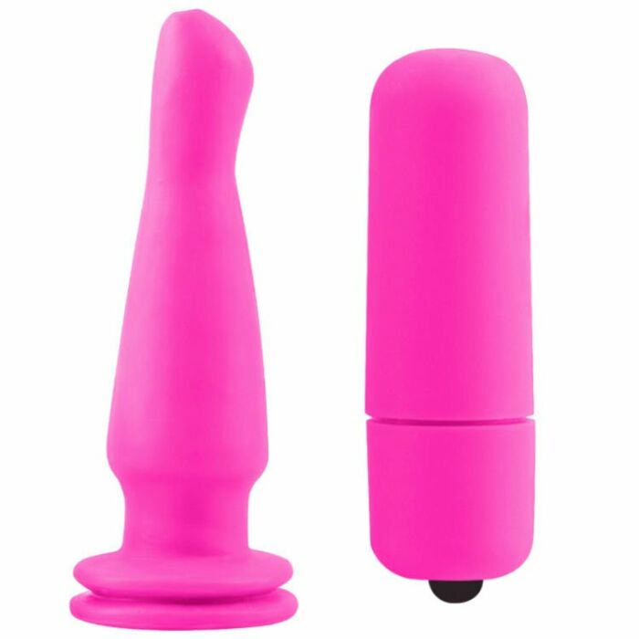 Neon vibrateur rose plug anal 1342cm