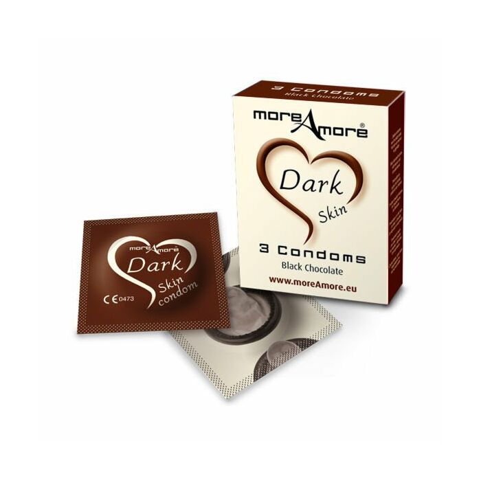 MoreAmore préservatifs au chocolat 3 pcs