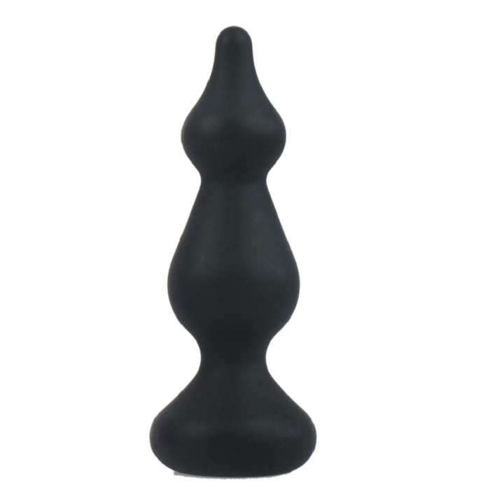 Amuse anal bouchon noir silicone s 100 10cm