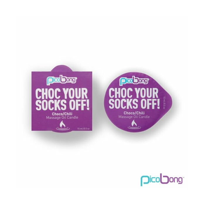 Choc vos chaussettes bougie de massage à l'huile