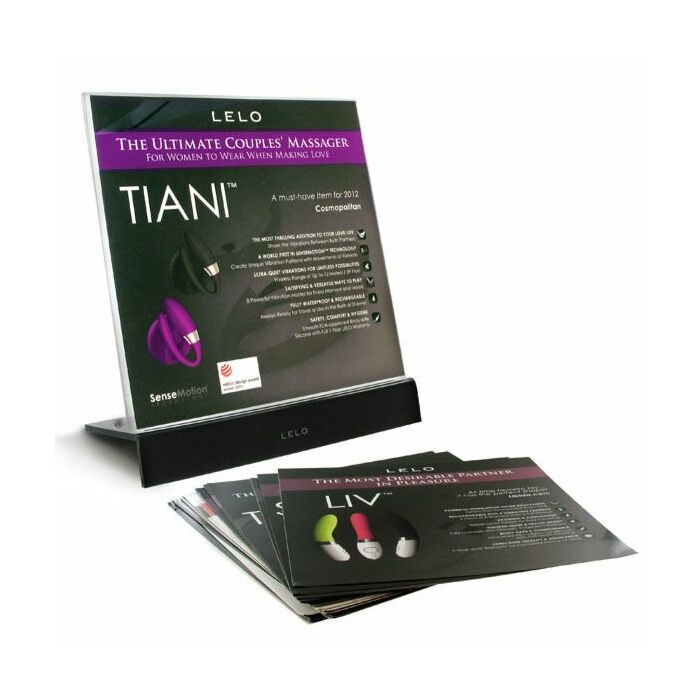 Lelo titulaire d'affichage acrylique cartes d'image 2 pcs