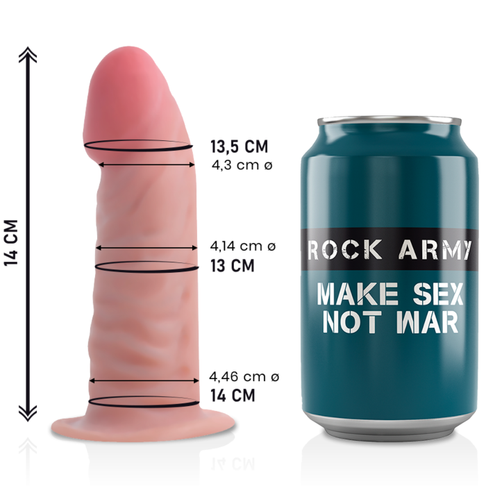 Dildo Rockarmy DualDens 14cm ->