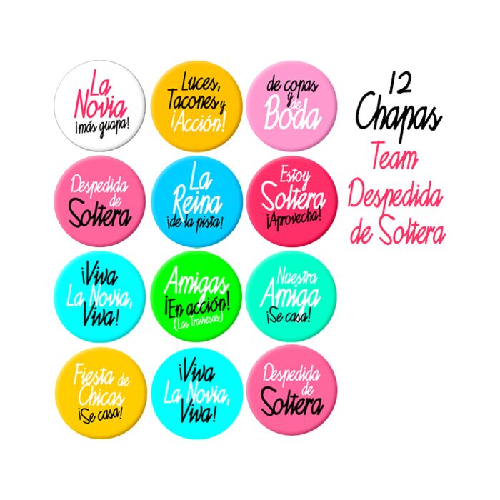 Badges Party 12 unités