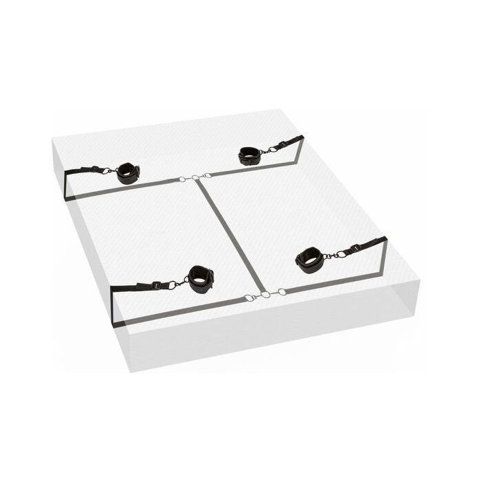 Attaches de lit noir