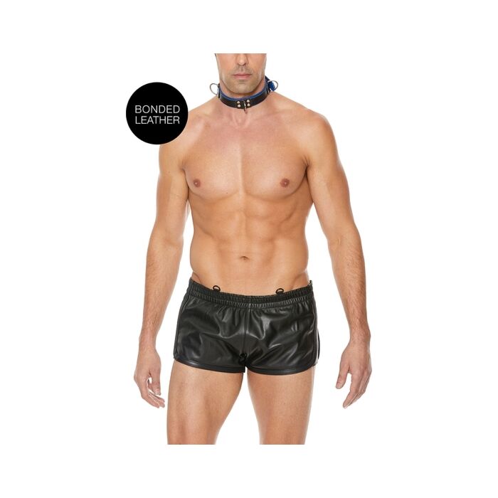 Collier de bondage bleu de luxe