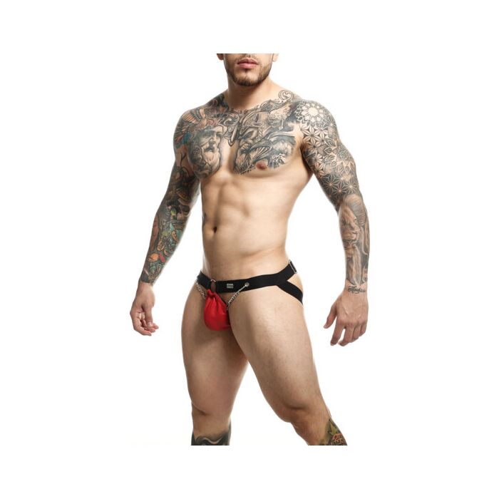 DNGEON Chaîne Jockstrap Rouge - Jockstrap avec des détails de chaîne