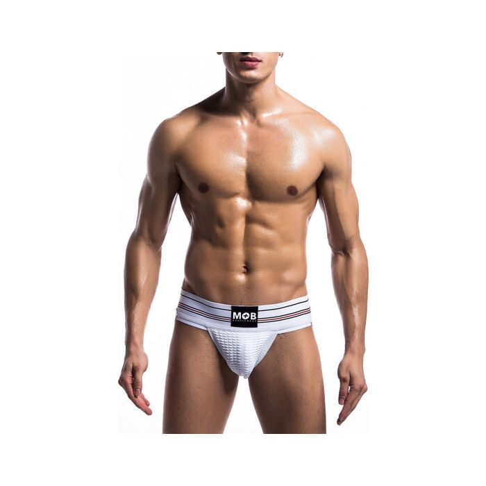 Jockstrap large blanc classique fétiche - Sex Shop
