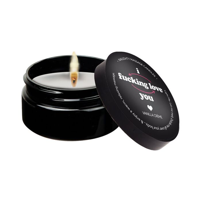 Bougie de massage mini 56 g i f*cking love you - Kama Sutra