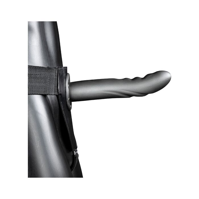 Ouch-Strap-On Courbé Texturé 8''/20 cm Métallisé