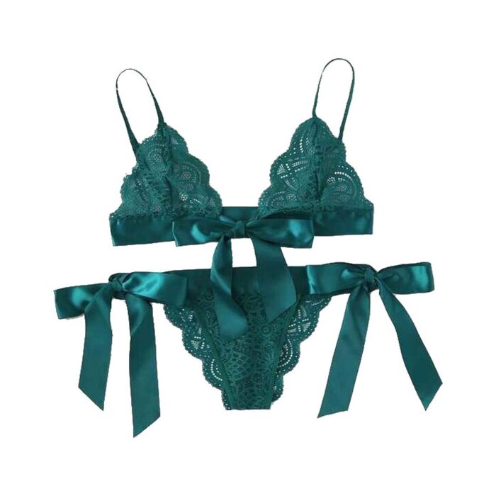 Ensemble de Lingerie Charme Vert