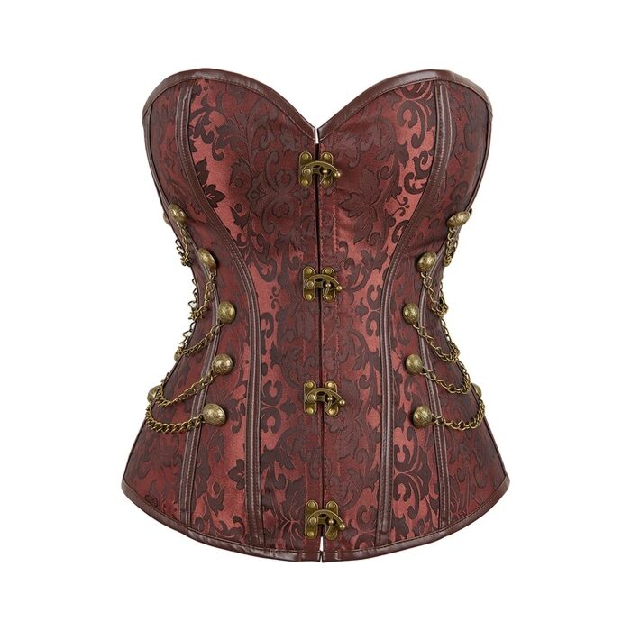Faiza Marron - Corset en Acier 4XL