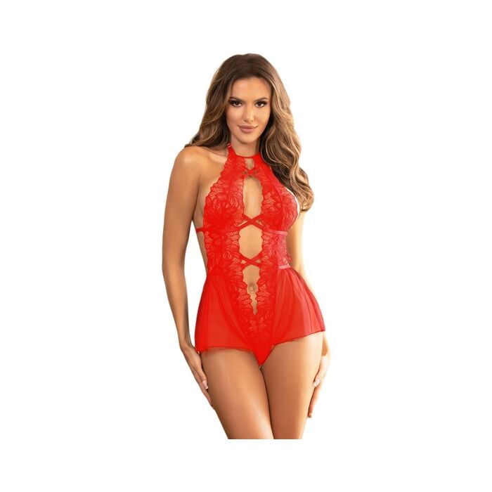 Body Divin en Dentelle Rouge 4XL-5XL