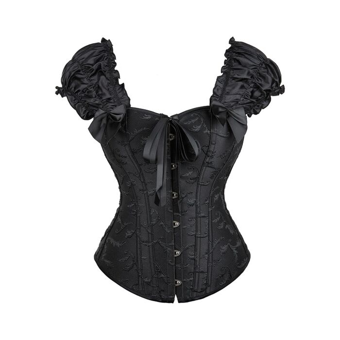 Corset anges noir - Taille 2XL - Sex Shop