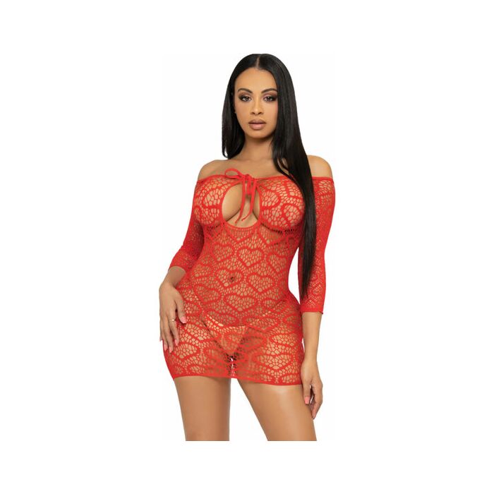 Robe Mini Cœur Rouge