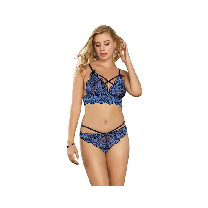 Séduisant Bleu Croisé