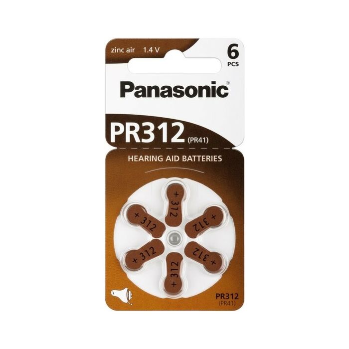 Pack Énergie Vitale PR312 - 6 Piles Panasonic