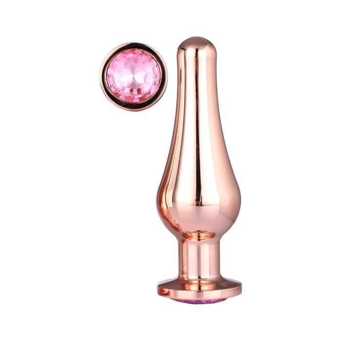 Prise de Gemme en Or Rose