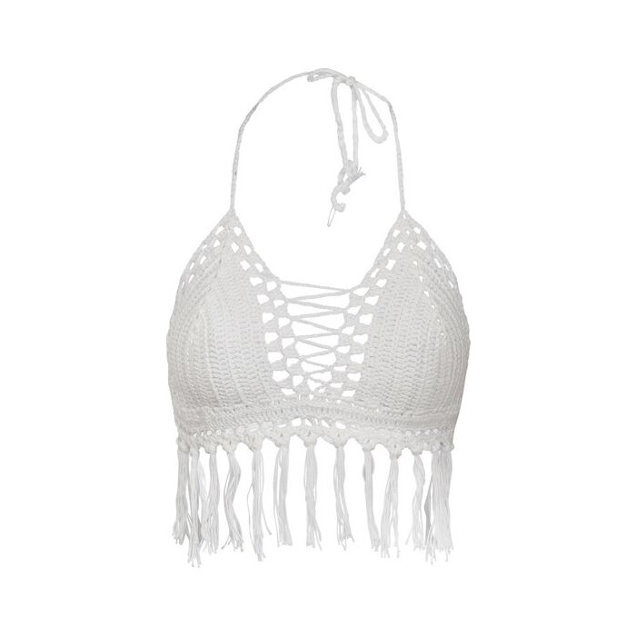 Bikini Blanc Tissé Sexy