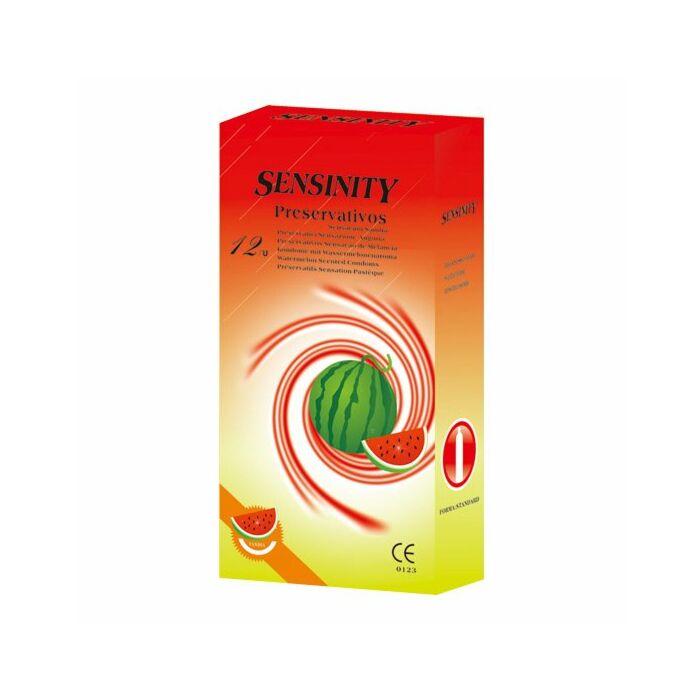 Sensinity préservatifs pastèques 12 pcs (cad 07/2015)