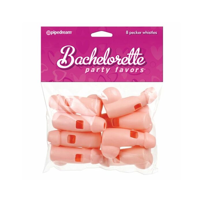 8 Bachelorette sifflets en forme de pénis