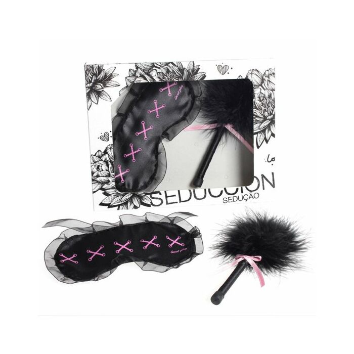 Kit coups de plumeau et mascara noir