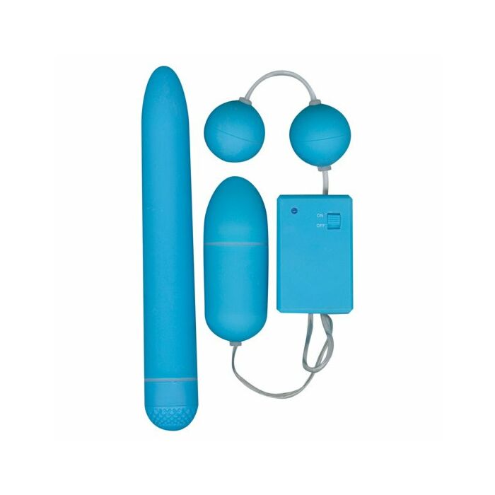 amusant Funky jouet bleu coffret