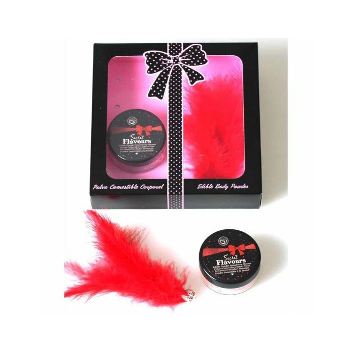 Cas poudres comestibles fraise