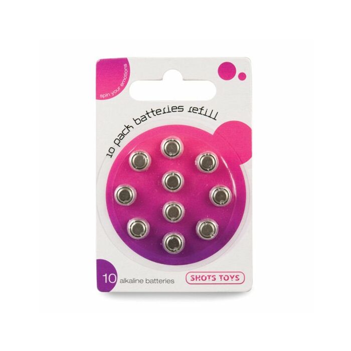 Pack de 10 piles alcalines bouton LR41