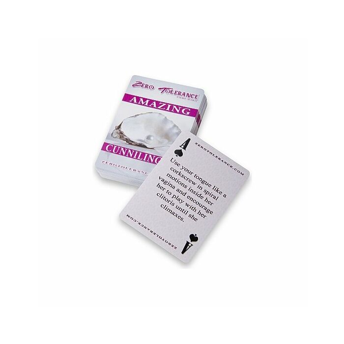 Cunnilingus est fait comme un jeu de cartes