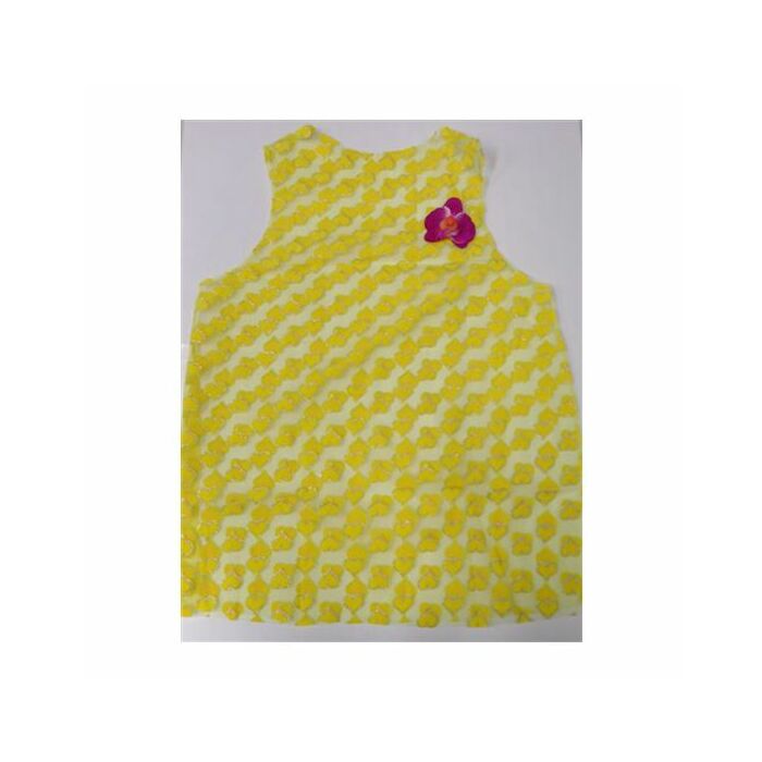 femme Costume coeurs jaunes