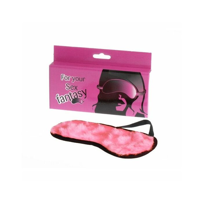 Mascara rose en peluche