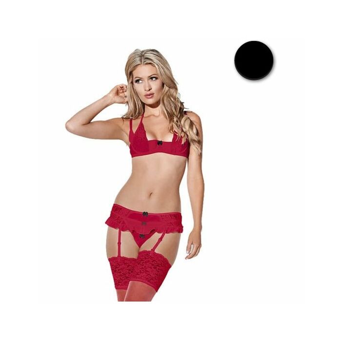 Embrasse-moi dentelle noire string ensemble