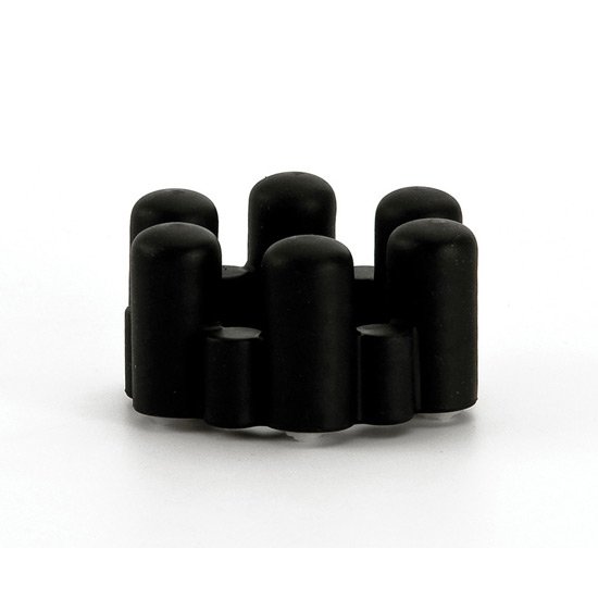 Teez toys anillo vibrador con 6 balas negro
