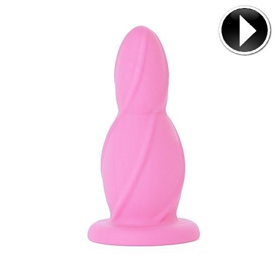Medium silicone buttplug anal rose