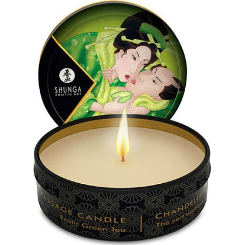 Bougie de Massage Shunga Zenitude au Thé Vert
